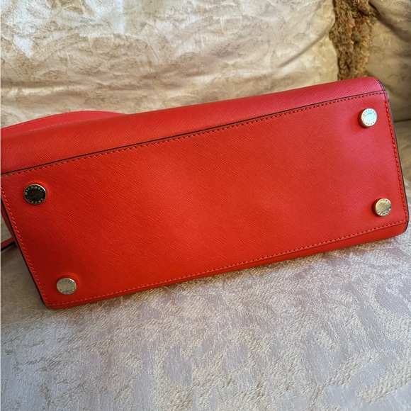 Michael Kors Vibrant Orange Red Satchel - Picture 5 of 9